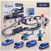 YULINLAND Voitures Jouets, 92 PCS Jouets de Train électrique, DIY, Att...