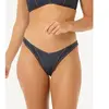 Rip Curl Bas de Maillot de bain taille haute Dalias Denim S