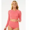 Rip Curl T-shirt Anti-UV Shell Cove Crop 2XS
