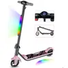 ELSCOOT Trottinette électrique Enfants F602 - Pliable - Vitesse 12km/h...