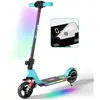 ELSCOOT Trottinette électrique Enfants Avec Amortisseurs- Néons coloré...