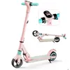 Trottinette Electrique Enfant ELSCOOT S3 Pliable - Léger Ultra Portable - écran LCD - 130W - 8 km - Pour 6 à 12 ans- Rose