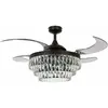 Beacon Lighting Beacon Ventilateur de plafond avec lumière Fanaway Veil noir silencieux