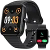 AGPTEK Parsonver Montre Connectée Femme avec Appels Bluetooth, Moniteur de Fréquence Cardiaque Sommeil, Montre Étanche pour Android iOS
