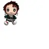 Peluche Anime Kawaii Jouet démon Slayer Dessin animé Figure Manga poup...