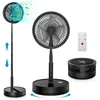 HANDEIU Ventilateur sur Pied Portable Silencieux 9 Noir Ventilateurs  ...