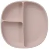 b.box for kids Assiette Compartimentée à Ventouse et Couvercle - Blush