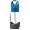 B.Box Bottle with Straw gourde avec paille Blue Gray 450 ml