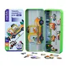 MierEdu BOÎTE DE PUZZLE MAGNÉTIQUE voyage: VÉHICULES 9x3,3x20,3cm, contient 2 scènes et plus de 30 pièces de puzzle magnétiques,  - Puzzle  - 5100116 