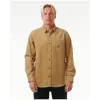 Rip Curl - Classic Surf Cord L/S Shirt - Chemise taille XL, beige/brun