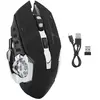 Souris sans Fil de Jeu rechargeable à LED Optique USB 2,4GHz Noir