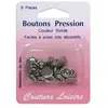 Non communiqué Boutons pression 11 mm couleur argent - Distrifil(...) - Sr Gris