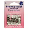 Non communiqué Boutons pression 11 mm couleur perle - Distrifil(...) - Sr Gris