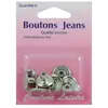 Non communiqué Boutons jeans couleur nickelé X 6 - Distrifil(...) - Nk Gris