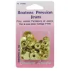 Boutons pression 15 mm jeans couleur laiton X 10 - Distrifil Br Jaune ...