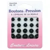 Boutons pression tailles assorties noirs X 20 - Distrifil 99 Noir - 99...