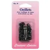 Oeillets avec outillage couleur noir X 20 - Distrifil Bk Noir - Bk Noi...