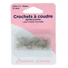 Crochets à coudre nickelées avec brides X14 taille 2 001 Argent - 001 ...