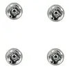 Non communiqué Lot de 4 Boutons pression 15 mm nickelés - Distrifil(...) - 15 Gris