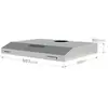 Comfee Hotte Casquette KWH-SLIF17SS-60-FR -LED lampe avec le Filtre Coton en Inox