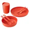 Sea To Summit Passage Dinnerware Set - Couverts Orange Pack de 7