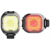 Pack d'éclairage vélo mini Knog blinder Square - Noir - COB - 50 et 25 lumens