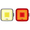 Knog kit d'éclairage Blinder LED noire carrée rechargeable