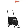 vidaXL Remorque de vélo pour animaux de compagnie noir 93975