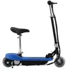 vidaXL Trottinette électrique avec siège 120 W Bleu