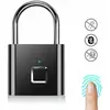 ZULBCEO Cadenas à Empreintes Digitales, Serrure Rechargeable USB de sécurité Keyless de Sécurité Imperméable d'IP67 pour Utilisation