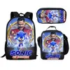 Lot de 3 pièces Sac à Dos, Trousse à crayons, Sac à Bandoulière Sonic ...