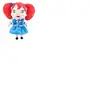 Peluche Poppy Playtime Huggy Wuggy Petite Fille 25 cm