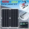 KEPEAK Kit Panneau Solaire 400 Watts 100A 12V Chargeur de Batterie ave...