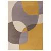Novatrend Tapis de salon en laine jaune 120x170 cm