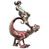 Weta Workshop Tomb Raider figurine Mini Epics Lara Croft & Raptor 24 cm