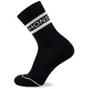 Mons Royale Signature Crew Sock - Chaussettes vélo Black / White XL (4...