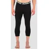 Mons Royale Cascade Merino Flex 3/4 Legging - Collant thermique laine mérinos homme Black XS
