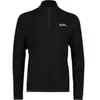 Sous maillot 1/4 zip Mons Royale Cascade Merino Noir 100500-1171-001