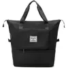 Sac de voyage pliable   Pliable jusquà 28 x 18 cm Noir Étiquette