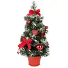 ZMINPEOEL Sapin de Noël Artificiel Lumineux avec Neige Blanche 40 cm P...