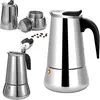 ZEMINPEOEL Cafetière italienne Moka Pot 9 tasses en acier inoxydable, ...