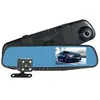 FHD 1080P 4.3 '' double lentille voiture DVR rétroviseur Dash Cam camé...