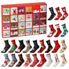 PIMPIMSKY Calendrier de l'Avent Chaussettes 2024 Chaussettes de Noël c...
