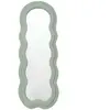Flamingueo Grand Miroir Mural Asymétrique Teddy 160x60x4 cm Vert
