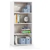 ABITARE Bibliothèque 60x30x130 cm blanc frêne et chêne avec trois étagères - Croazia