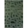 Tapis salon et chambre moderne tissé plat 140x200 cm  Vert