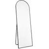 Flamingueo Miroir sur Pied et Mural Aluminium 163x53x3cm Noir