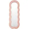 Flamingueo Grand Miroir Mural Asymétrique Teddy 160x60x4 cm Rose