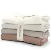 Babyshower Lot de 4 langes Latte Powder (70 x 70 cm)