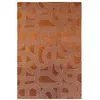 Tapis salon et chambre moderne tissé plat 140x200 cm  Rouge
